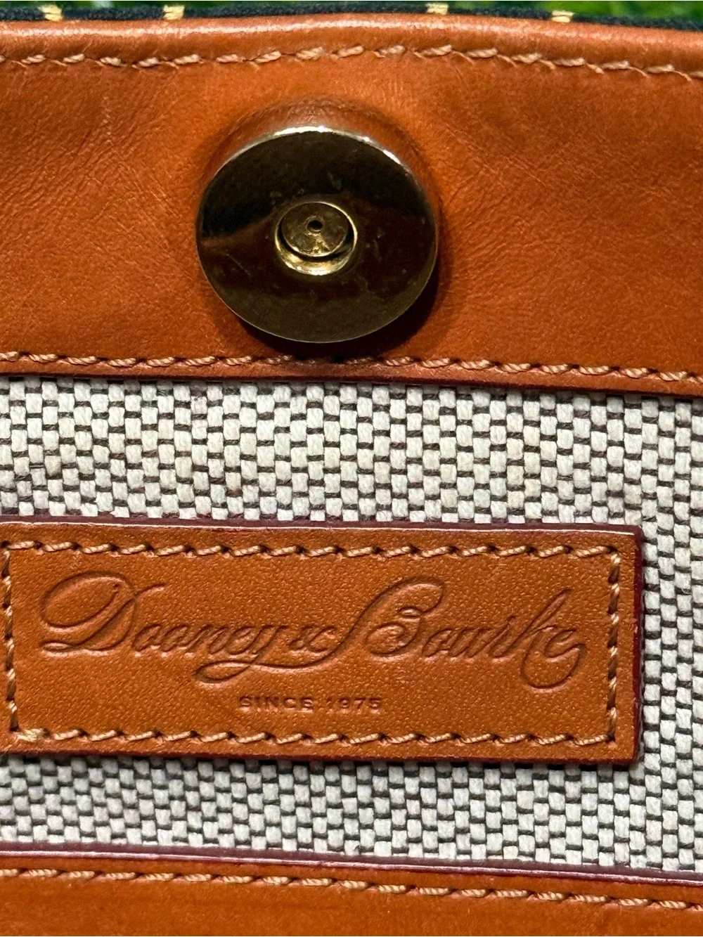 Authentic Dooney & Bourke Gretta Signature Monogram Hobo Shoulder Bag EUC
